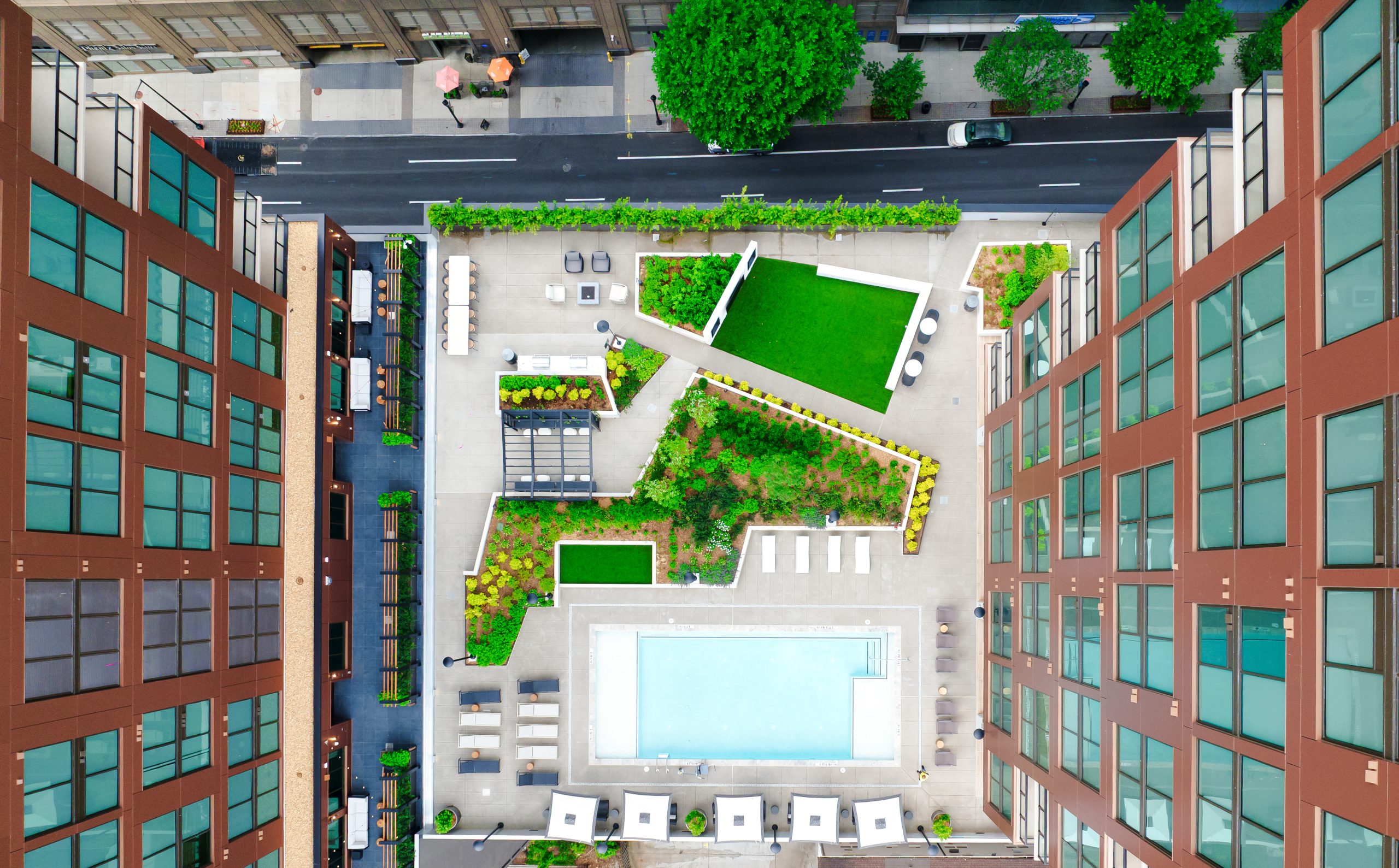 Aerial Courtyard